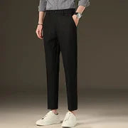 Men's Pants  Thin Non Ironing anti Wrinkle Nine Point Pants Casual Pants Business Suit Pants